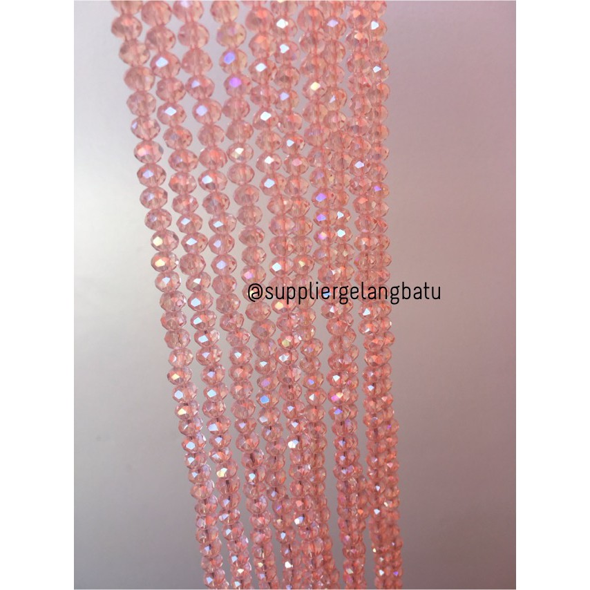 Crystal Ceko Doff 6mm PINK QUARTZ kristal kuarsa segi bahan craft accesories set perhiasan craft