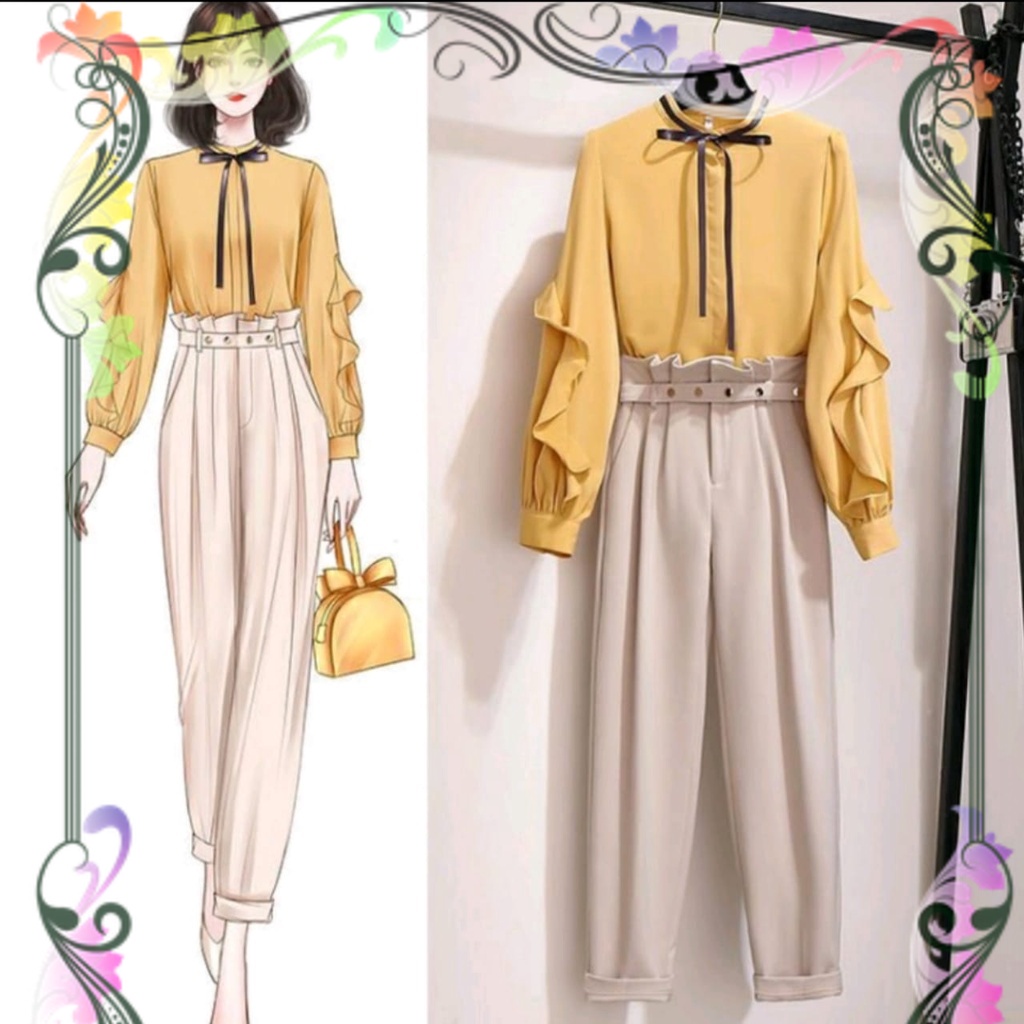 Baju Setelan wanita One set Oneset Terbaru 2022 Harian kekinian Dewasa Remaja ASERA