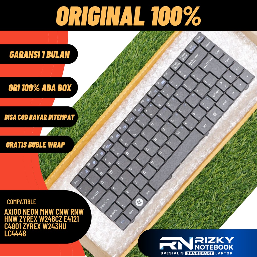 ORI Keyboard Laptop Axioo Neon MNW CNW RNW HNW zyrex W246CZ E4121 C4801 Zyrex W243HU LC4448