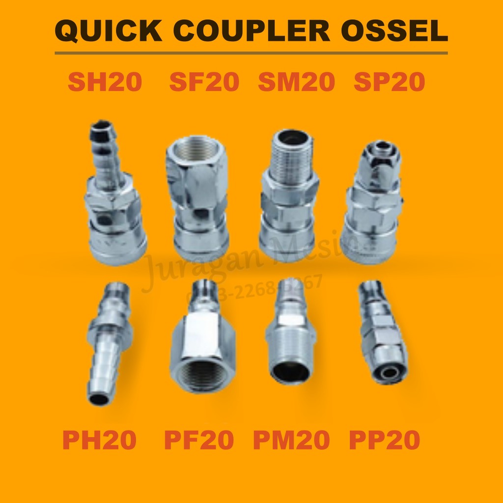 HARGA GROSIR OSSEL COUPLER KOMPRESOR QUICK COUPLER QUICK COUPLER COUPLING NEPEL KOMPRESOR