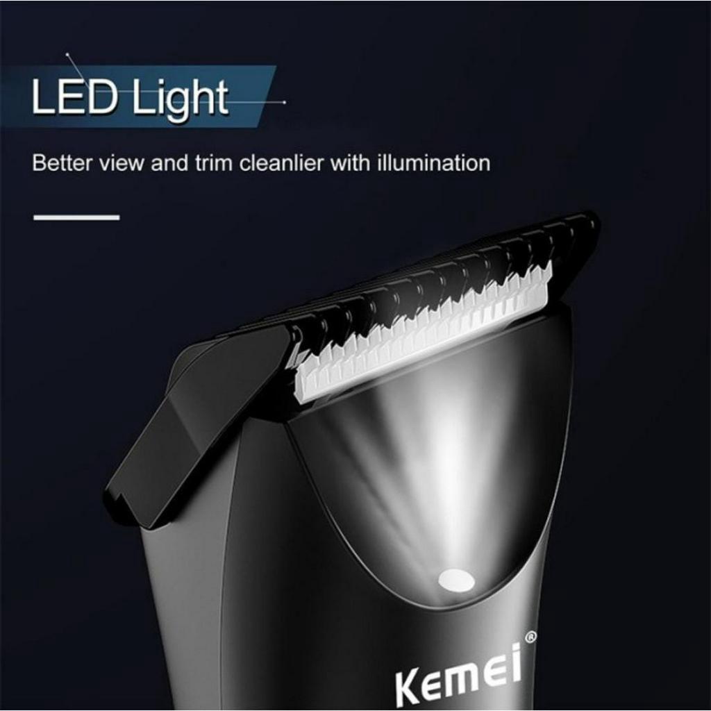 Alat Cukur Rambut Kemei KM-1838 Hair Clipper Elektrik Professional Detailer Trimmer Mesin Pemotong Rambut