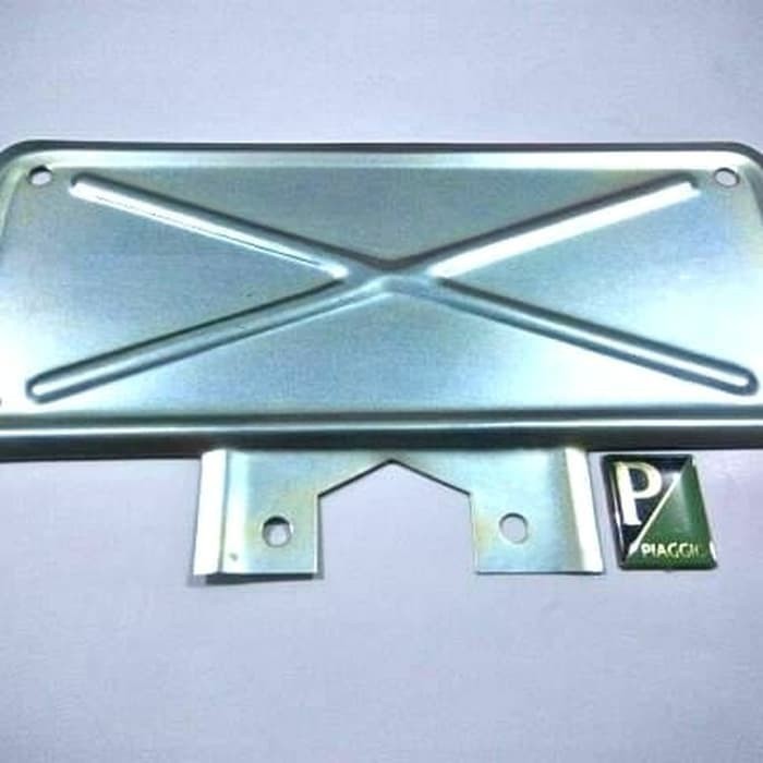 dudukan tatakan plat nomor depan vespa super ps px