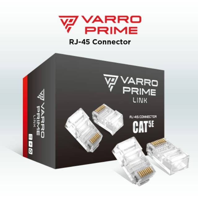 Varro Konektor RJ45 UTP Cat 5 Cat 5e Cat5 Cat5e