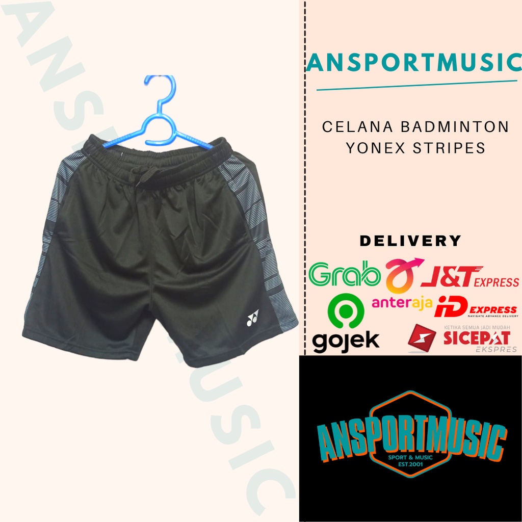 Celana Pendek Badminton Yonex Stripes Original 100%