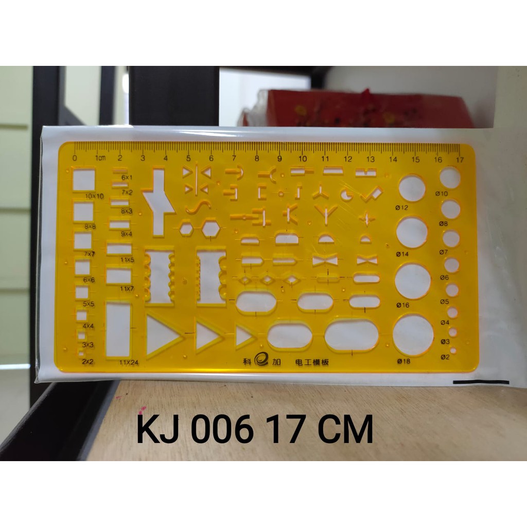 

penggaris mal elektro accurate cokai kj 006 17 cm