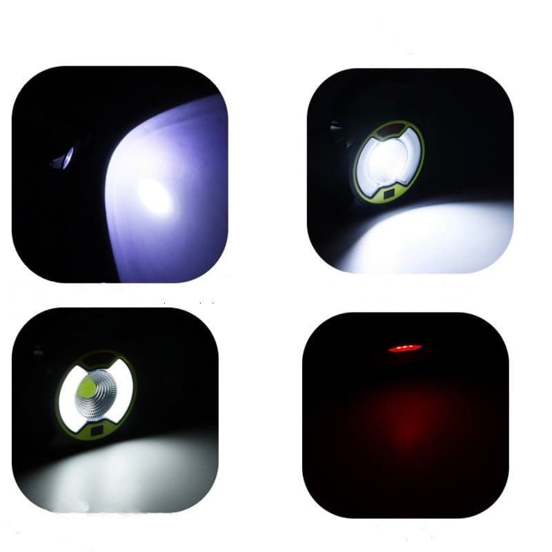 Senter LED Lantera Camping COB Solar Panel Work Lights - ZJ-319-A - Black