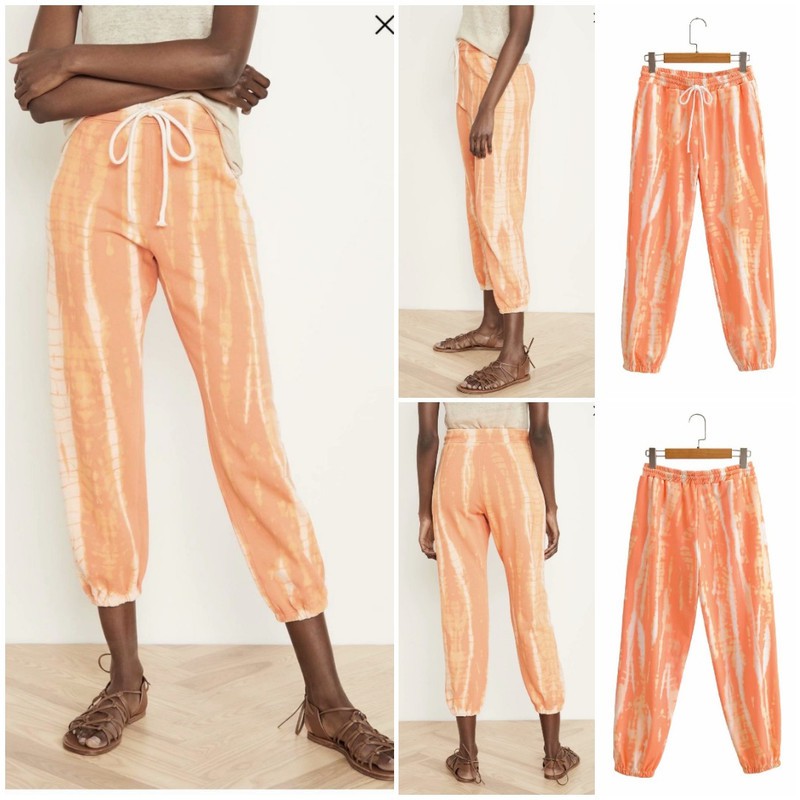 58094 Orange Ink Graffiti Pants / Celana Panjang Orange