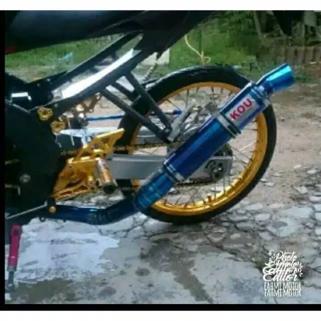 Knalpot KOU Kidal Rainbow Vixion