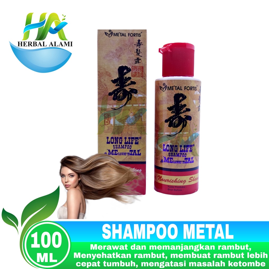 Long Life Shampoo METAL 100ml - Hair Living Sampo Menyuburkan Rambut