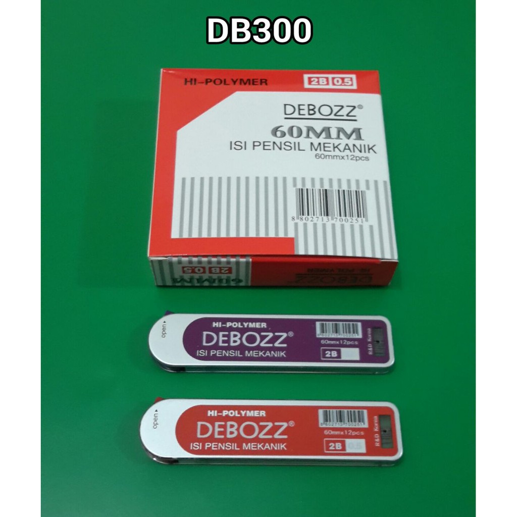 

Isi pensil 2B 0.5MM 15 P beboz DB300