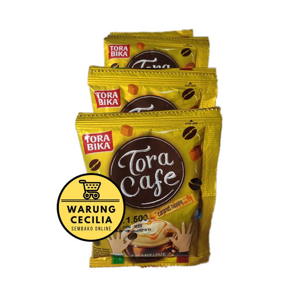 

Tora Cafe Caramel Toping Torabika - Kopi Instan (1 renceng = 10 pcs)