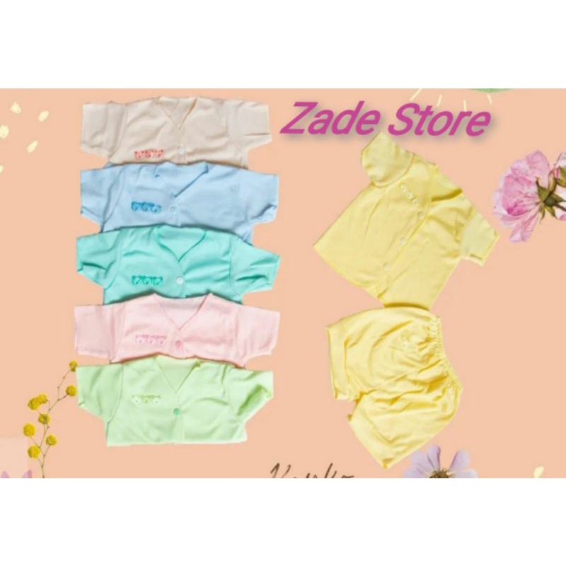 Setelan baju bayi lengan pendek newborn 0-6 bulan SNI set baju celana POP kodok topi kuncir sarung tangan kaki bayi piyama anak pendek perempuan laki-laki kaos anak motif salur kupluk bayi baru lahir