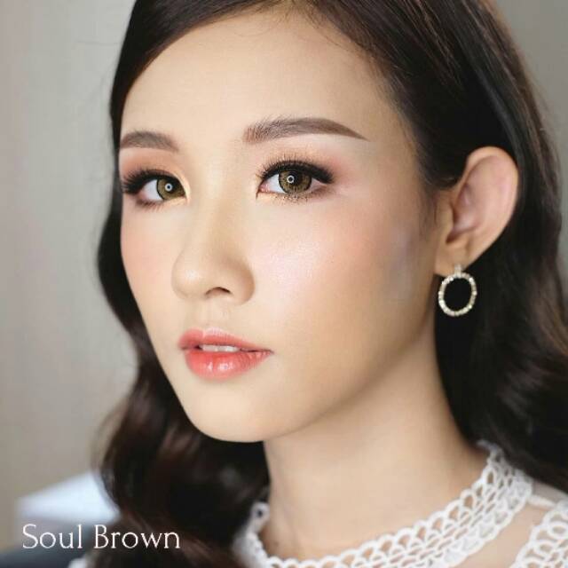 Softlens Soul Gray Normal Minus Brown Dreamcon Dreamcolor1 Kontak Lensa Wedding Pengantin Wisuda