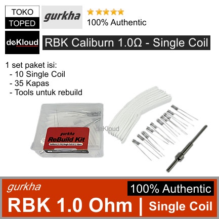 Gurkha RBK Single Coil 1.0 ohm | caliburn xlim 1,0 eazy aflo