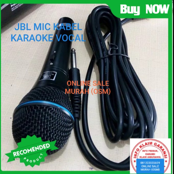 JBL GOLDEN legendary Mic GOLD song musik kabel Microphone cable karaoke vocal audio sound mik pengeras suara pro profesional vokal mikrophone dynamic legendaris LHH  TERBUAT DARI BESI 1 Mic kabel JBL 77 Suara bagus, jernih, empuk dan bersih cocok buat kar