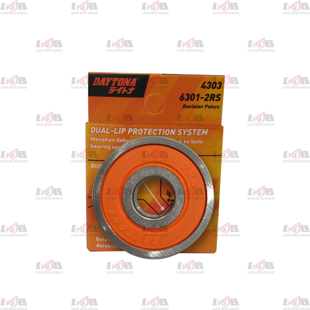 Daytona Laher 6301 2RS Wheel Bearing Bantalan Roda Motor UltraDrive Racing Parts Matic Bebek Sport