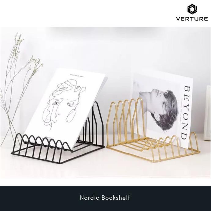 

Office & Stationery | Document Organizer | Verture Pembatas Buku Besi Model Nordic / Nordic Bookshelf | Best Seller
