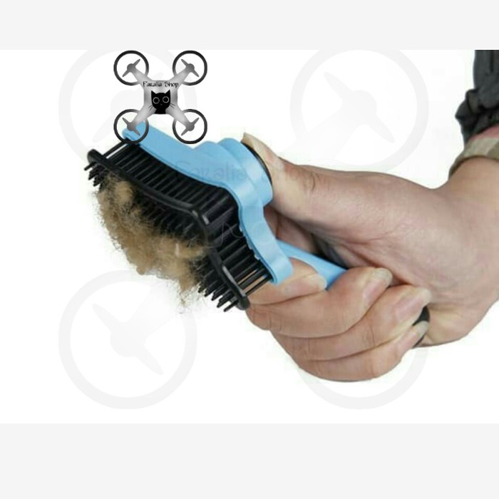 Sisir Kucing Anjing Dengan Tombol Sikat Grooming Pet Cat Dog Brush with Button