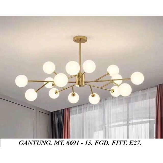 LAMPU MINIMALIS| LAMPU GANTUNG|LAMPU RUANG TAMU|LAMPU HIAS VINTAGE MT 6691-15