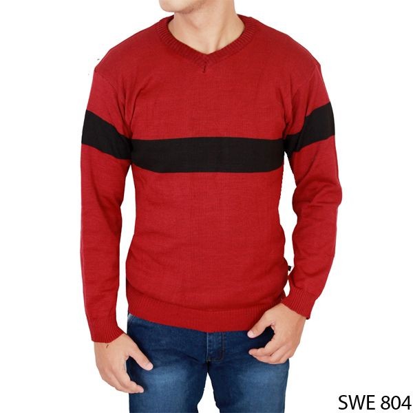 Mens Knit Sweaters Rajut Merah – SWE 804