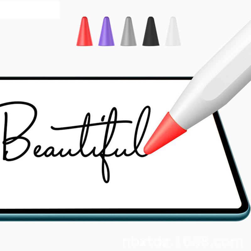 Case Pelindung Ujung Pen Stylus Touchscreen Bahan Silikon Warna-Warni Untuk Apple Pencil 1 2