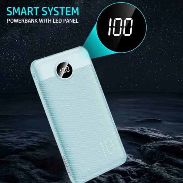 MOFIT M18 Powerbank 10.000mAh LCD + Fast Charger