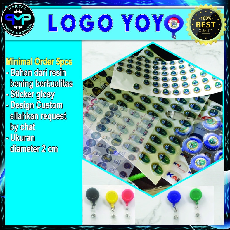 

LOGO YOYO ID CARD CUSTOM SATUAN DESIGN BEBAS