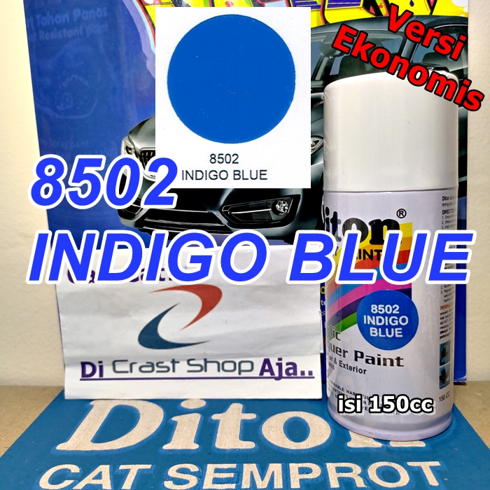 Cat Pilox DITON Indigo Blue 8502 150cc warna biru murah pilok ekonomis sepeda motor mobil modelkit