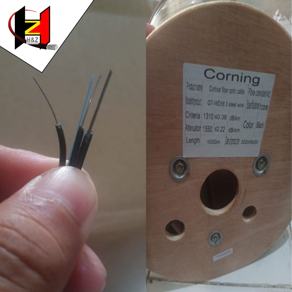 Dropcore 2 Core 3 Seling Indofiber Kabel Dropcore 2c 3s Panjang 1KM