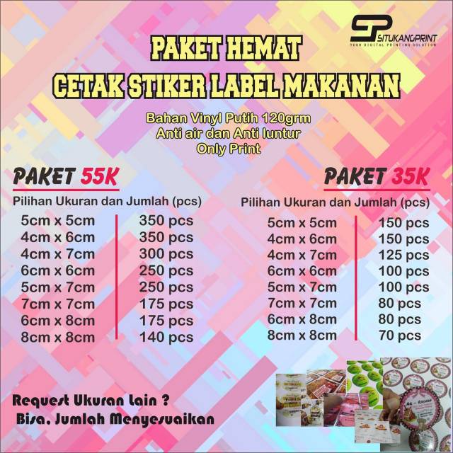 

Paket hemat cetak stiker label makanan (print only)