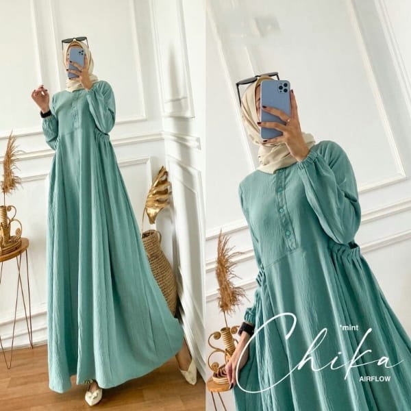 GAMIS CRINKLE PREMIUM CIKA DRESS MAXY