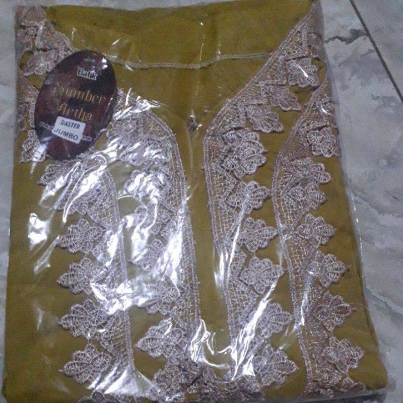 Daster Arab Jumbo Turkey Ld 135 cm Santung Tebal-Kuning Lemon