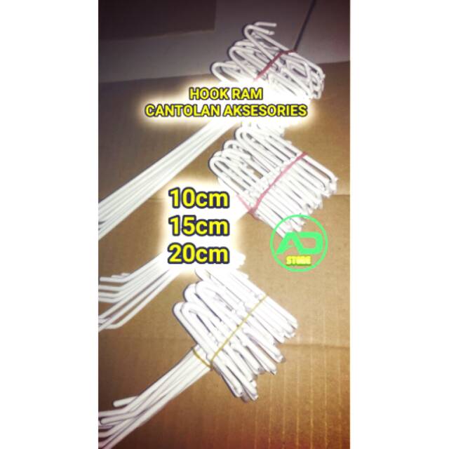 Hook Ram cantolan aksesoris gantungan ram single ram kawat ram