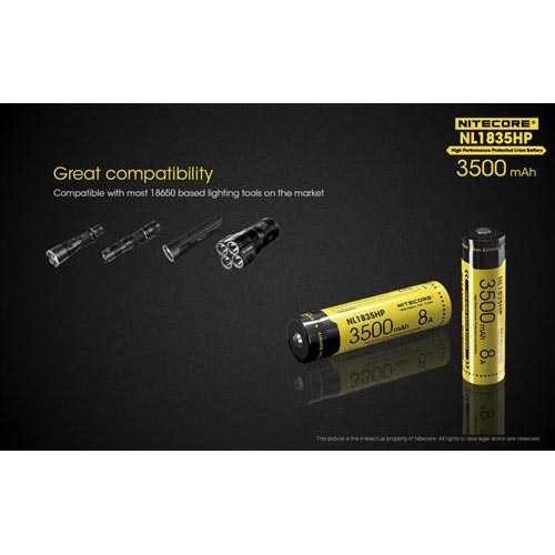 Baterai Li-ion 18650 Original Rechargeable High Perform 3500mAh 3.6 8A