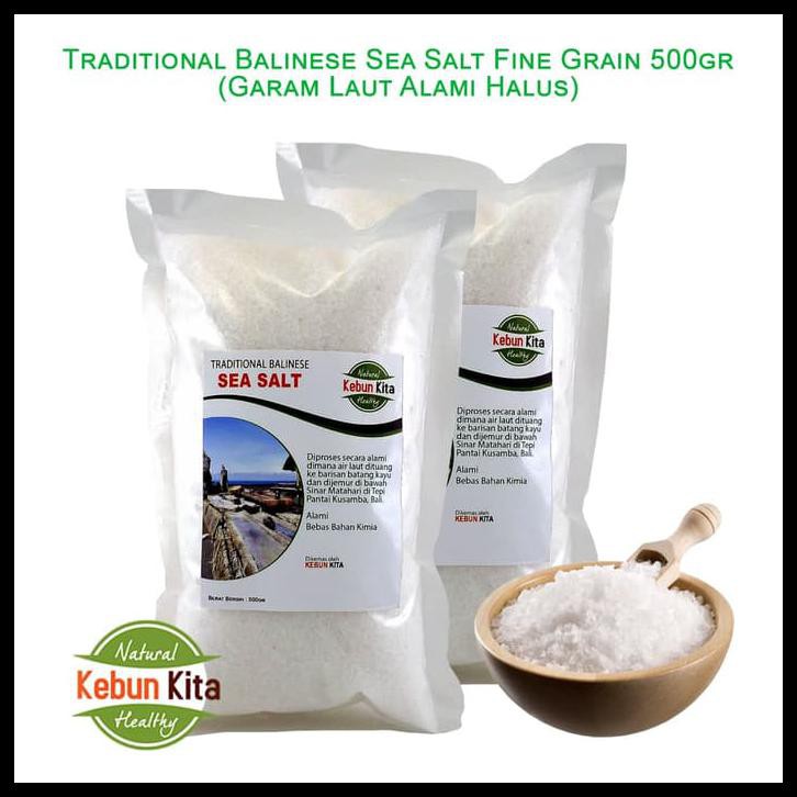 

HOT SALE Traditional Balinese Sea Salt 500gr ( Garam Laut Alami ) terjamin