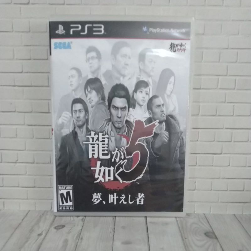 BD  KASET ORIGINAL PS3 Ryu Ga Gotoku Yakuza 5 JPN Bahasa Jepang