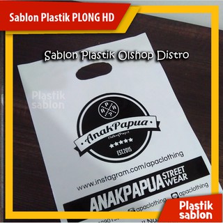 Sablon Plastik Plong HD 30 x40 kantong plastik olshop 