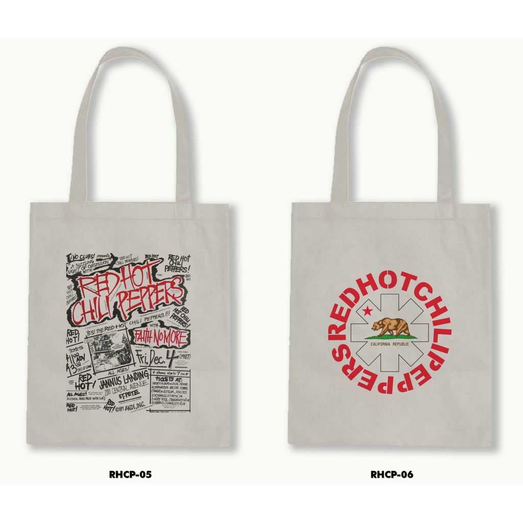 TOTE BAG RESLETING - RHCP/RED HOT CHILI PEPPERS