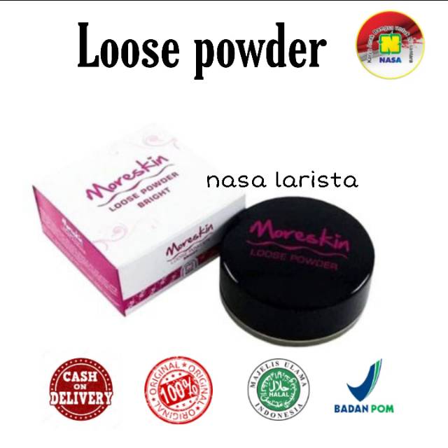 LOOSE POWDER NASA BEDAK GLOWING BEDAK TABUR BPOM