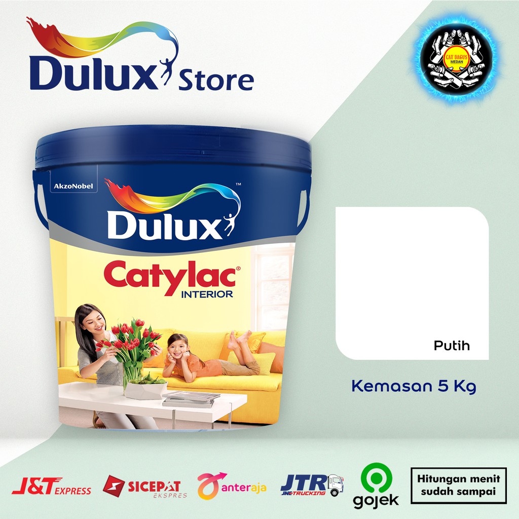 Jual Cat Air Dinding Tembok Dulux Catylac Interior 1501 Putih White 5kg 5 Kg Jotun Jotaplast 8473