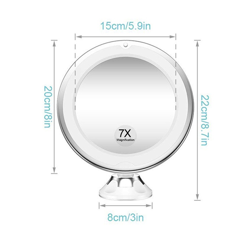 Cermin Makeup Dengan Lampu LED Flexible Untuk Kamar Mandi