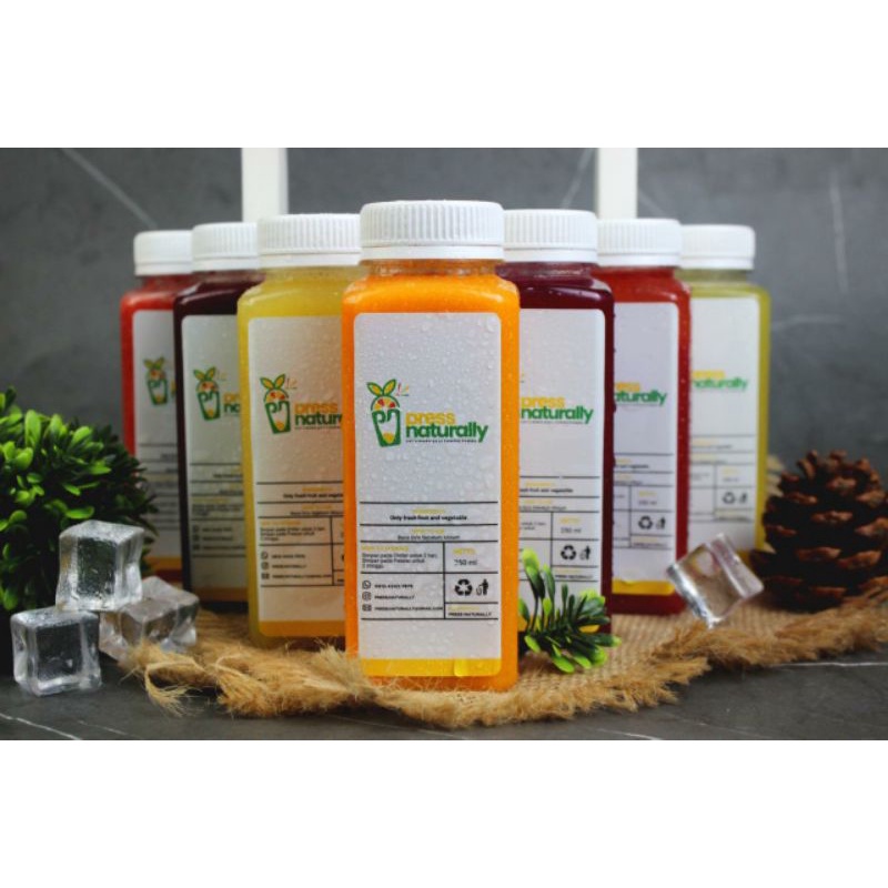 

PRESS NATURALLY - COLD PRESSED JUICE 250 ml Detox & Immune Booster Juice