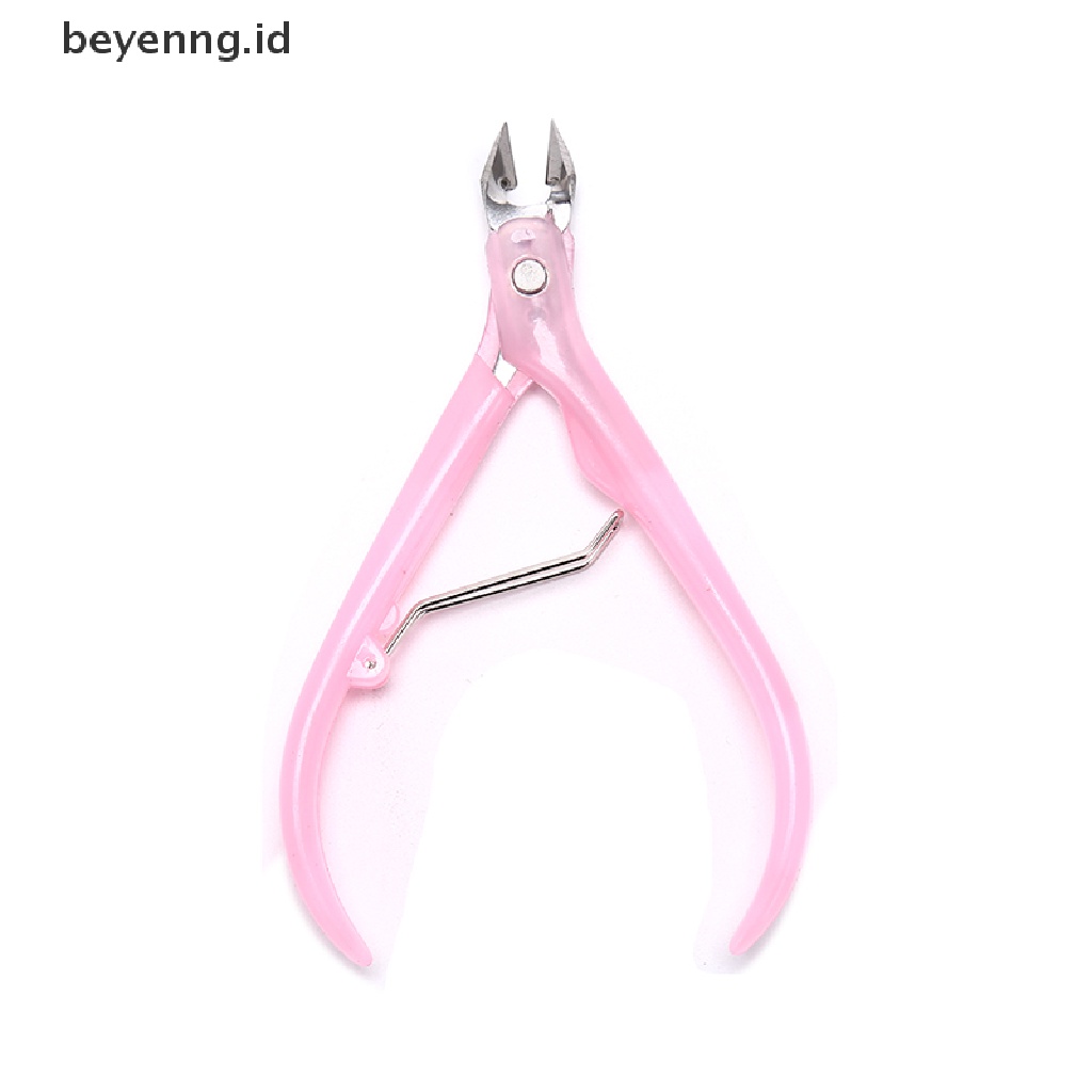 1pc Gunting Kuku Kutikula Bahan stainless steel Dengan Gagang Plastik Untuk manicure