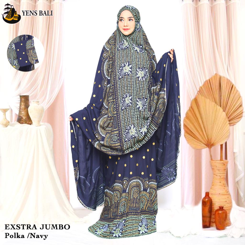 Mukena Bali Songket Polka Extra Super jumbo