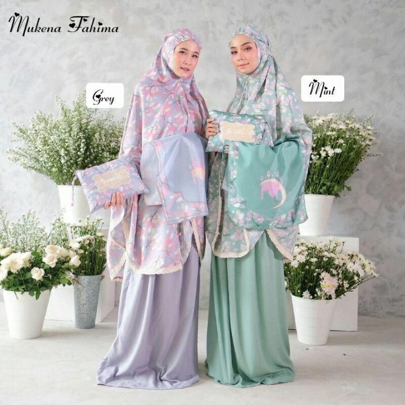 MUKENA RAYON MOTIF BUNGA | MUKENA SAJADAH SET | MUKENA TRAVEL PRINTING
