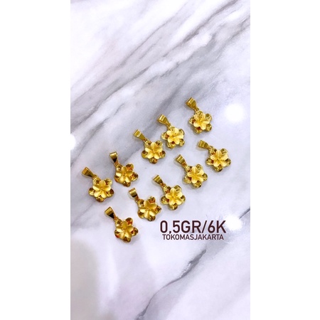 liontin bunga kadar 6k (0,5gr)