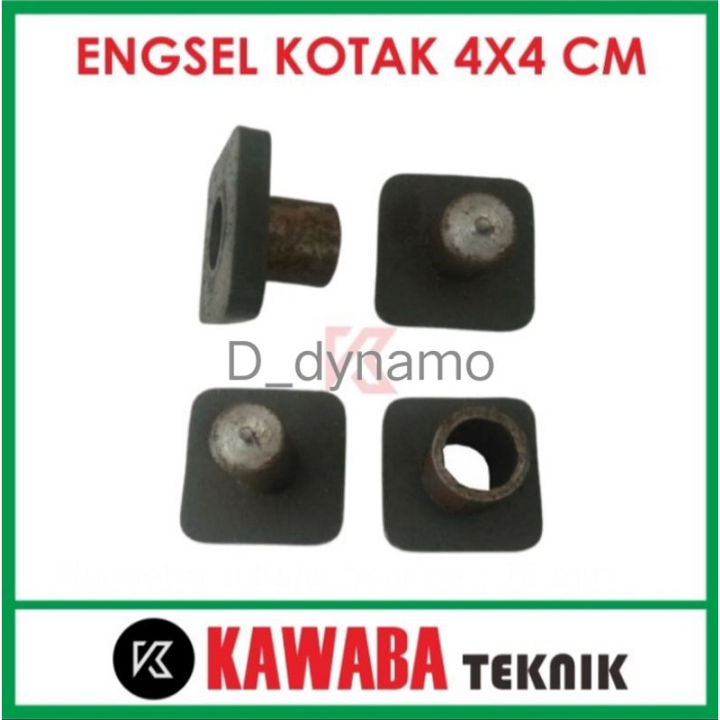 Engsel Kotak Pagar 4X4 cm/Engsel Cabut/Engsel Pintu Besi Pipa Kotak