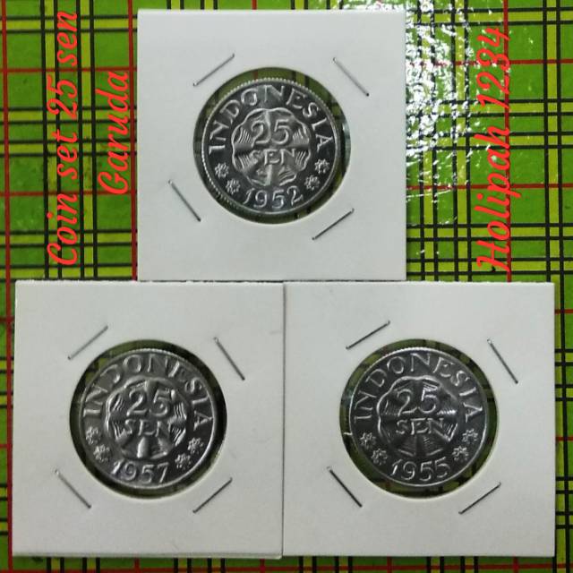 Coin set 25 sen garuda