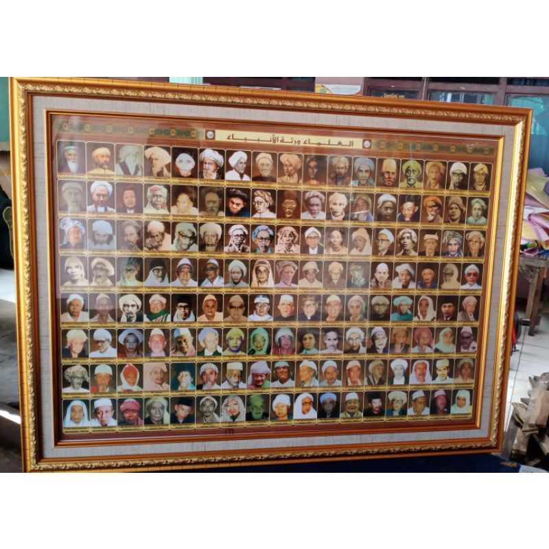 Bingkai Kaca Foto Ulama Nusantara Jumbo Uk 60x80