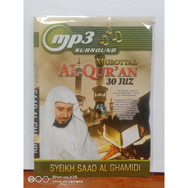 Kaset Mp3 original Murotal Al- Qur'an 30 jus bersama syeik Sa'ad al ghamidi